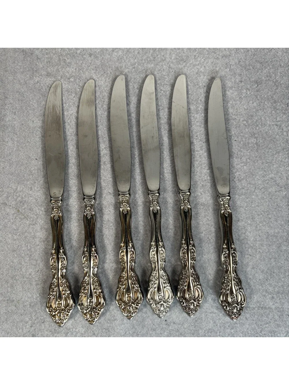 Oneida  Stainless MICHELANGELO Set of 6 Dinner Knife Excellent used Flatware